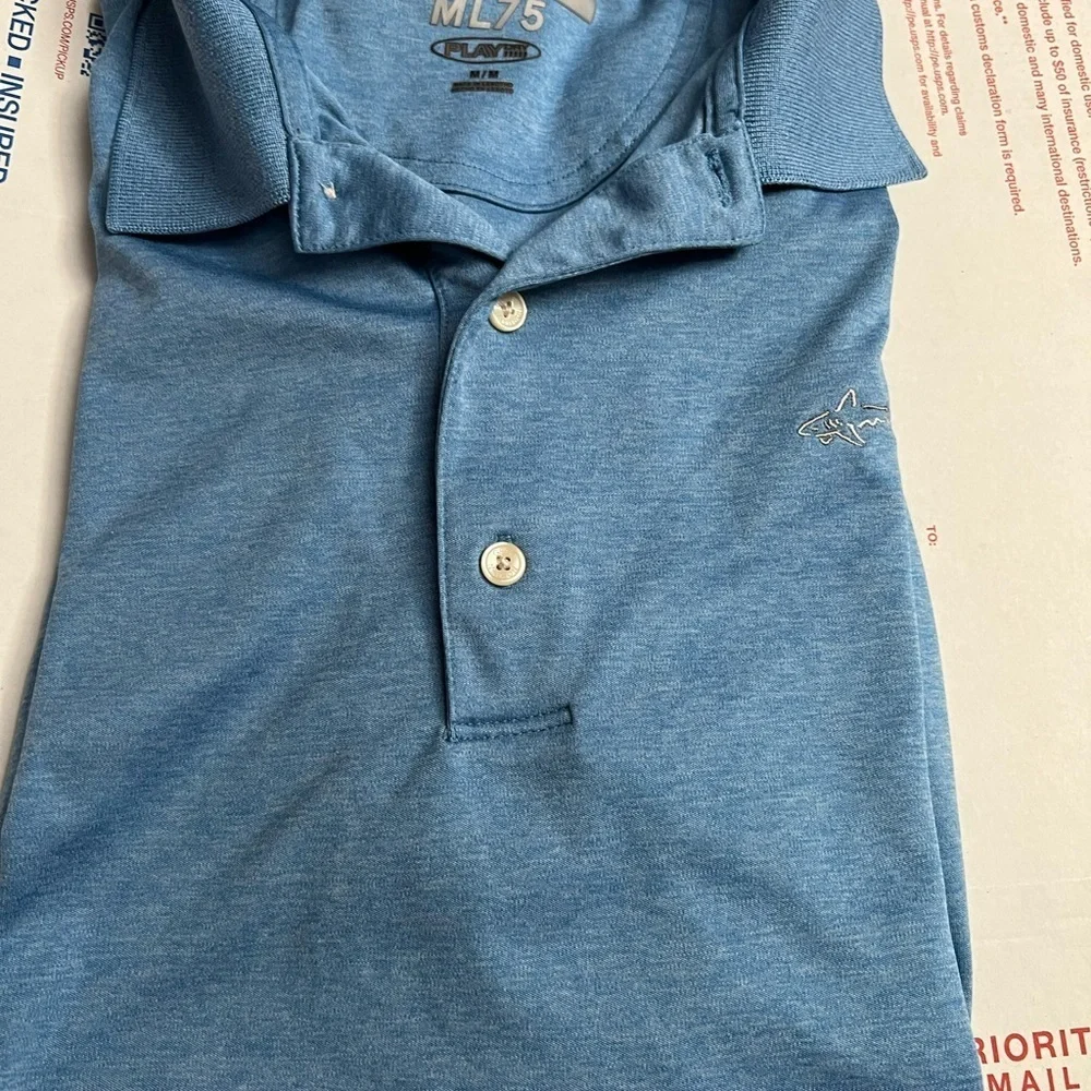 Greg Norman ML75 Polo Golf Shirt Sz M
